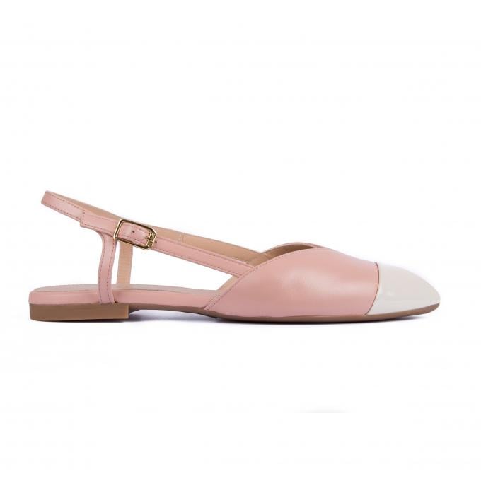 Bloesemkleurige slingbacks