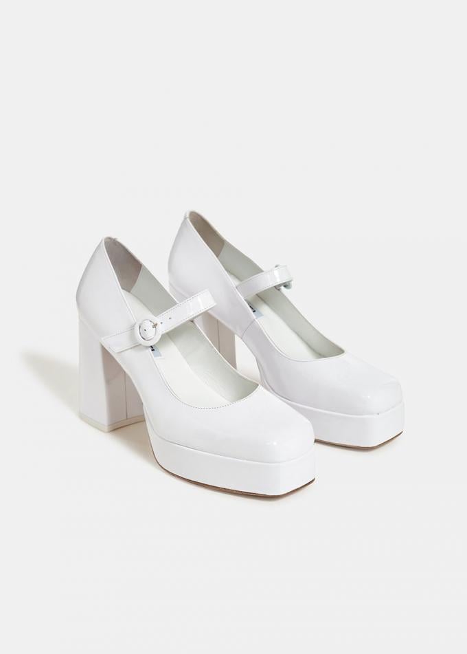 Witte Mary Janes