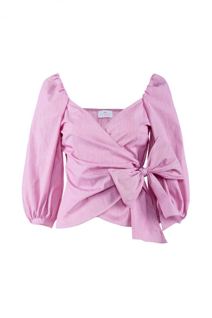 Blouse à gros nœud