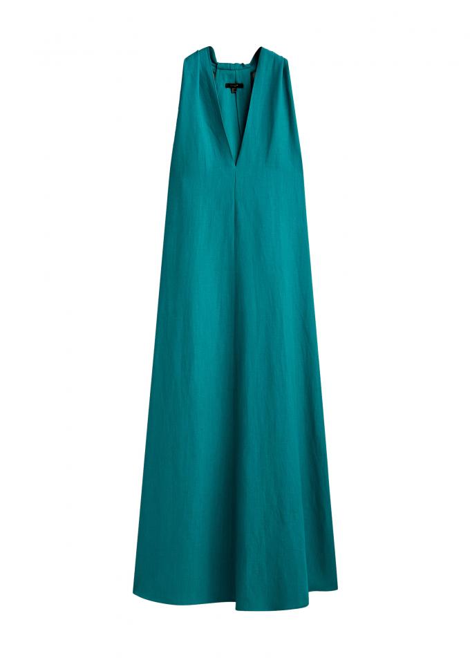 Midi-jurk met halterrug