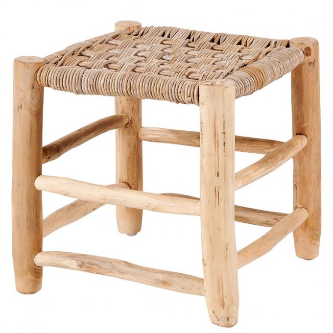 Tabouret naturel KANAI