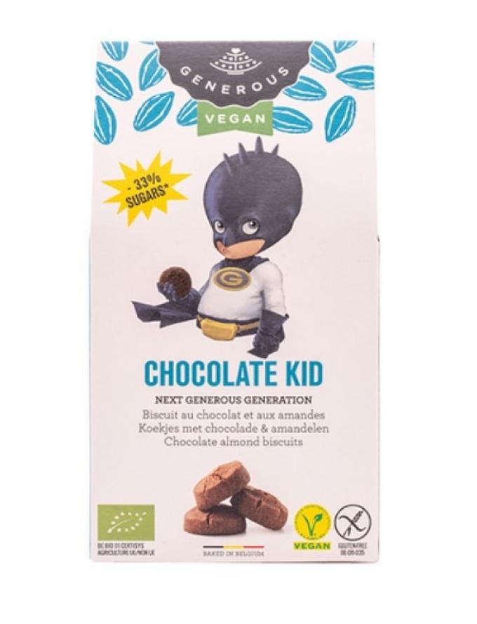 Generous Chocolate kid vegan koekjes met chocolade & amandelen