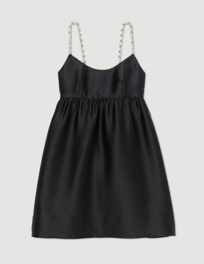 Zwarte mini-jurk