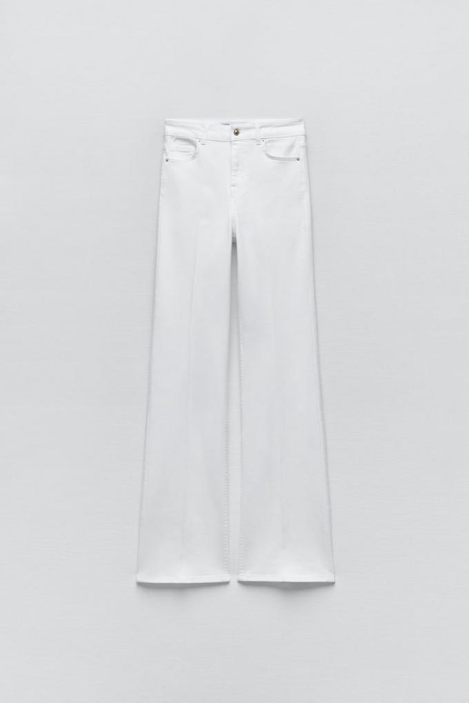 Witte flared jeans