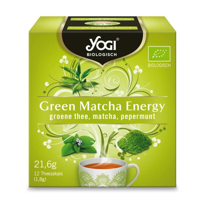 Doosje Green Matcha Energy-thee van Yogi