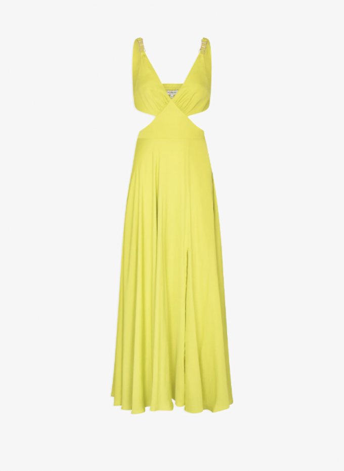 La robe cut out jaune