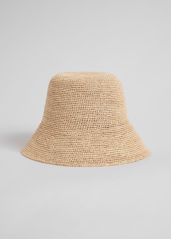 Raffia bucket hat