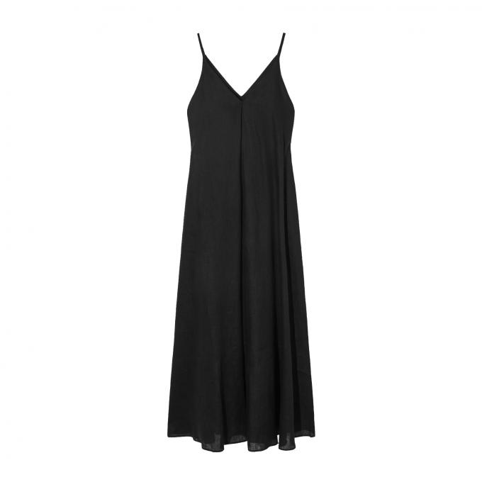 Zwarte, linnen jurk