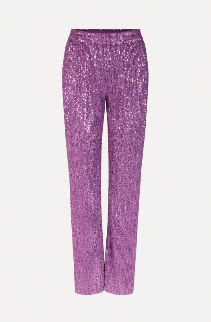 Paarse glitterbroek