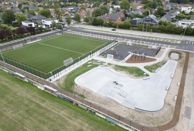 De nieuwe recreatiezone die woensdag officieel in gebruik werd genomen. (foto Peter Maenhoudt)