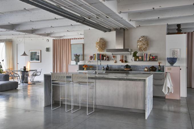 ilot de cuisine loft