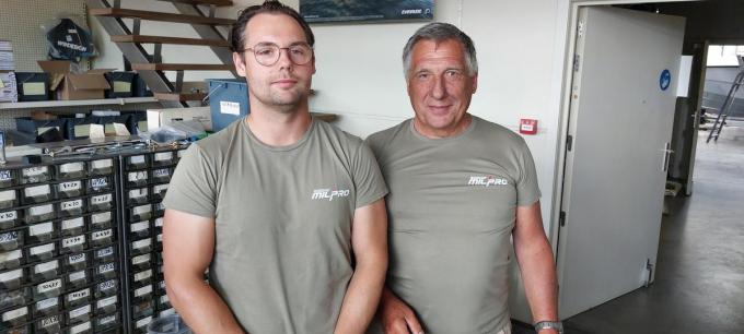 Anthony en Jean-Pierre Neels van Marine Technics in Zeebrugge.