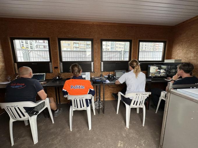 De politie hield een oogje in het zeil.