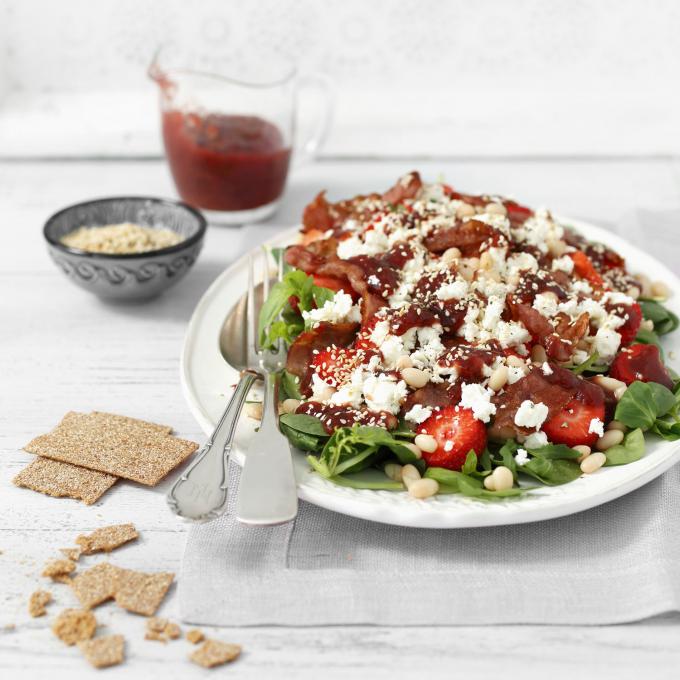 recette feta salade fraise