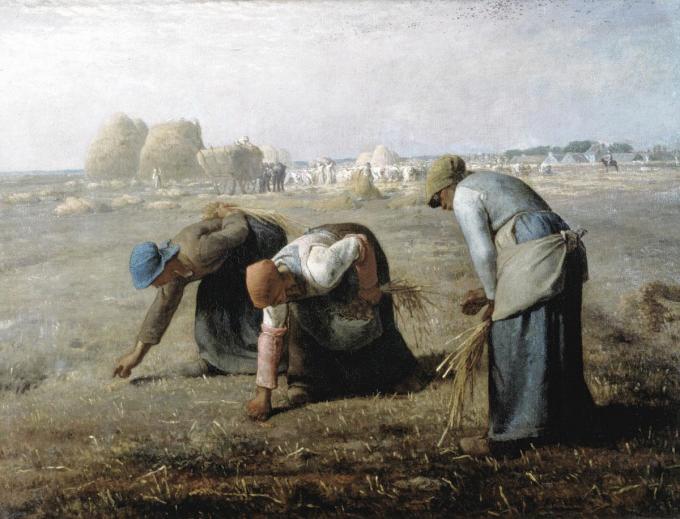 La pratique a été immortalisée par Jean-François Millet dans son célèbre tableau Les Glaneuses (1857).