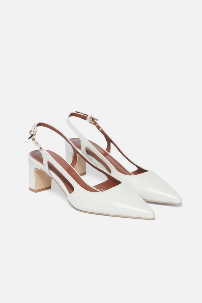 Les slingbacks blanches