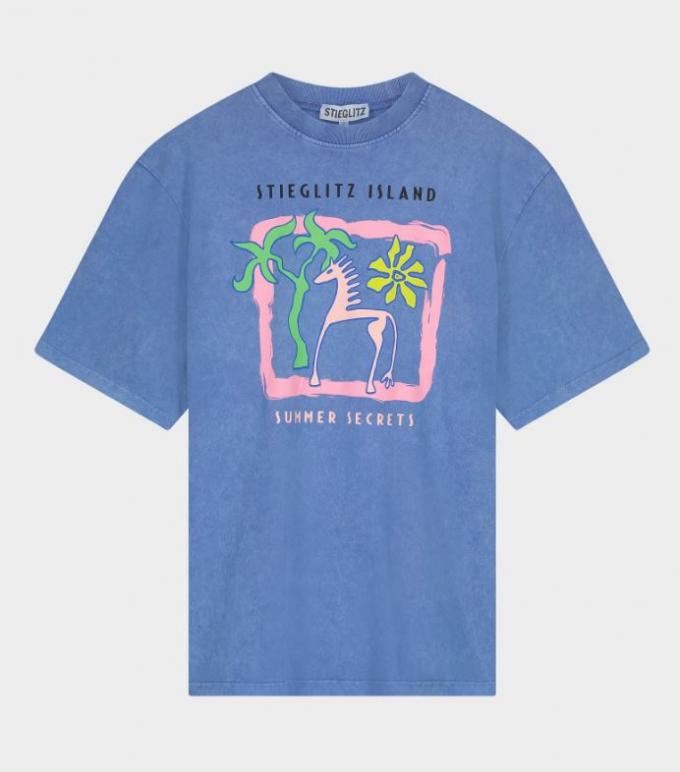 Exotisch 'summer secrets' T-shirt met palmboom