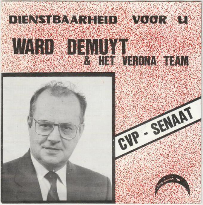 Een kiesaffiche van wijlen Ward Demuyt.