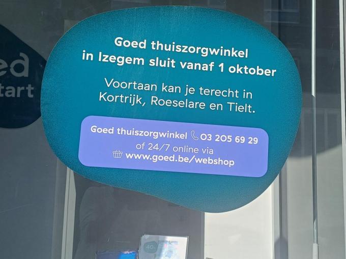 De thuiszorgwinkel nabij het ziekenhuis sluit straks ook de deuren, het hoorcentrum blijft er wel nog.