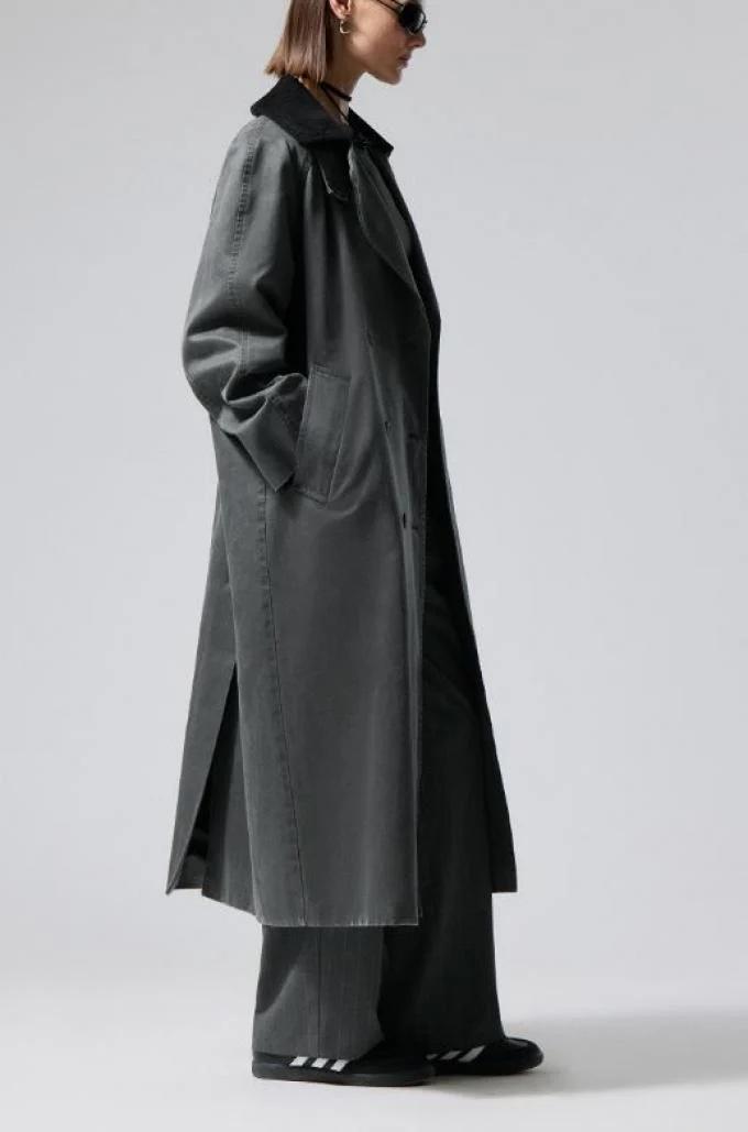 Trench slouchy en polyester recyclé