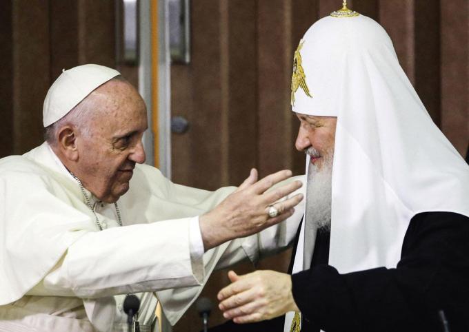 Ook nu blijft Franciscus patriarch Kirill als een partner voor vrede beschouwen.