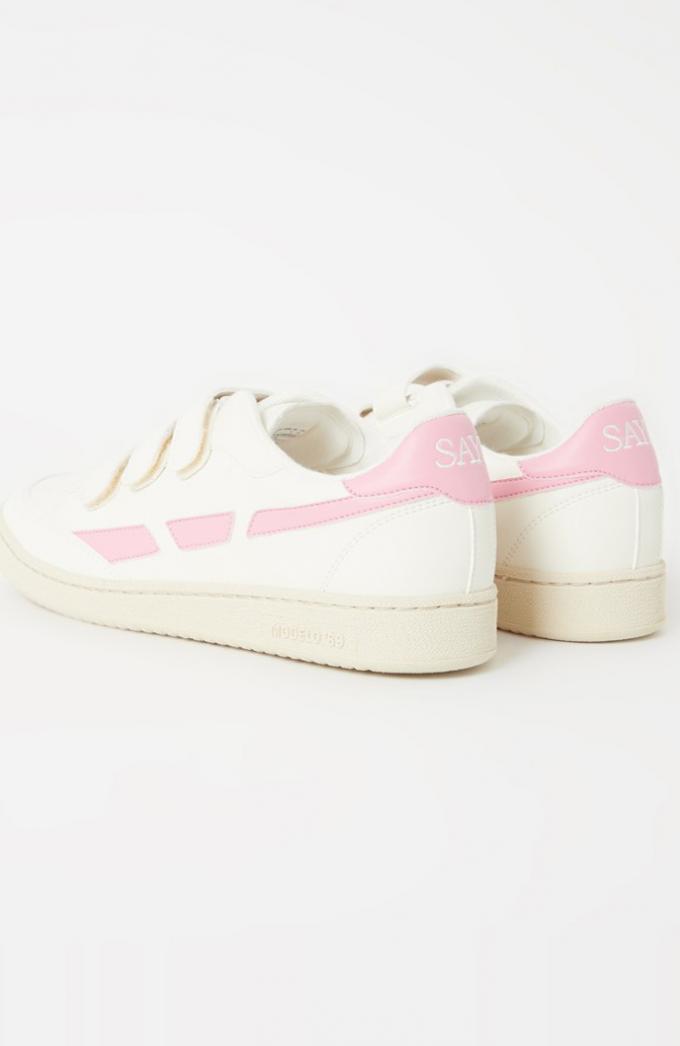 Witte sneakers met velcro sluiting 