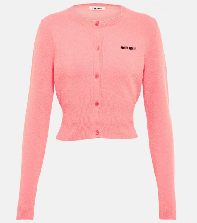 Roze, cropped cardigan