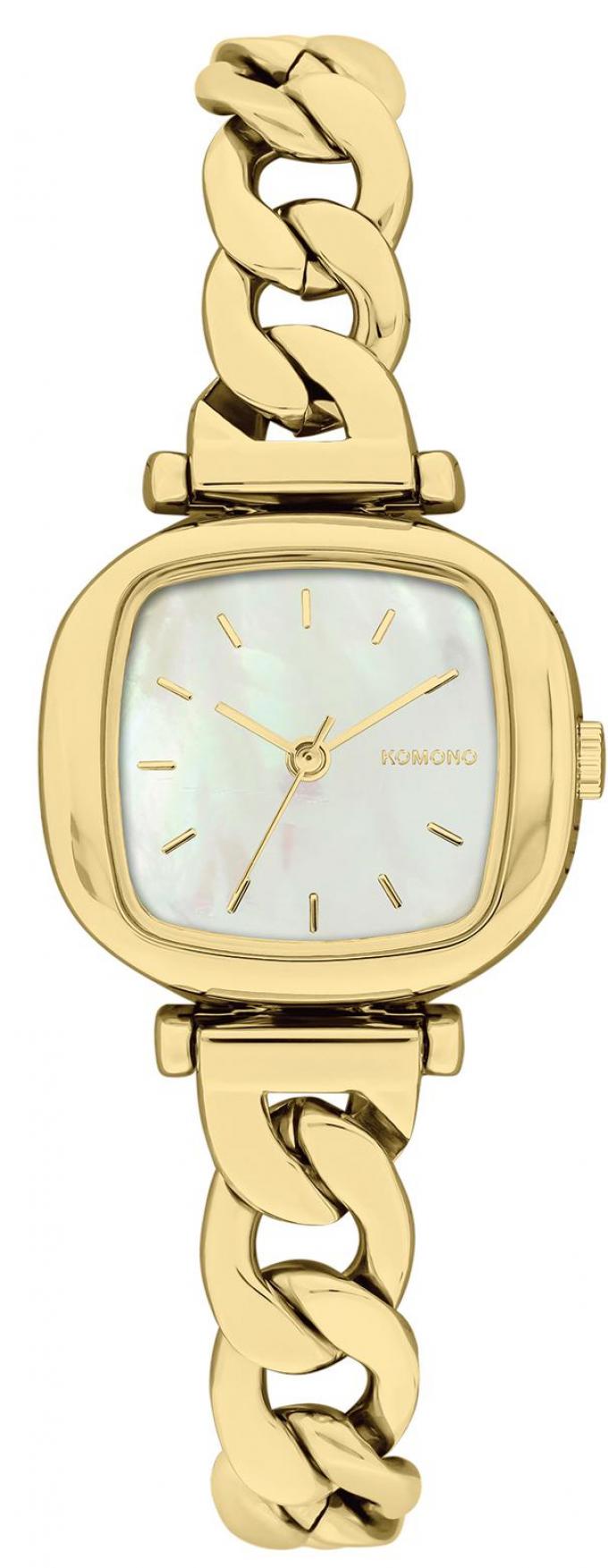 Goudkleurig horloge in stainless steel - € 99 – Komono.