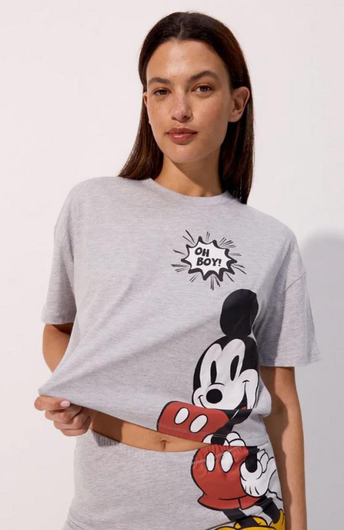 Pyjamaset met Mickeyprint