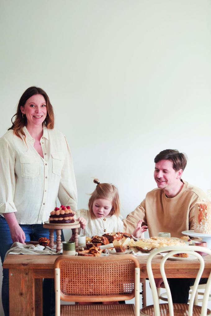 Marieke met partner Alexander Mol en dochter Eloïse.