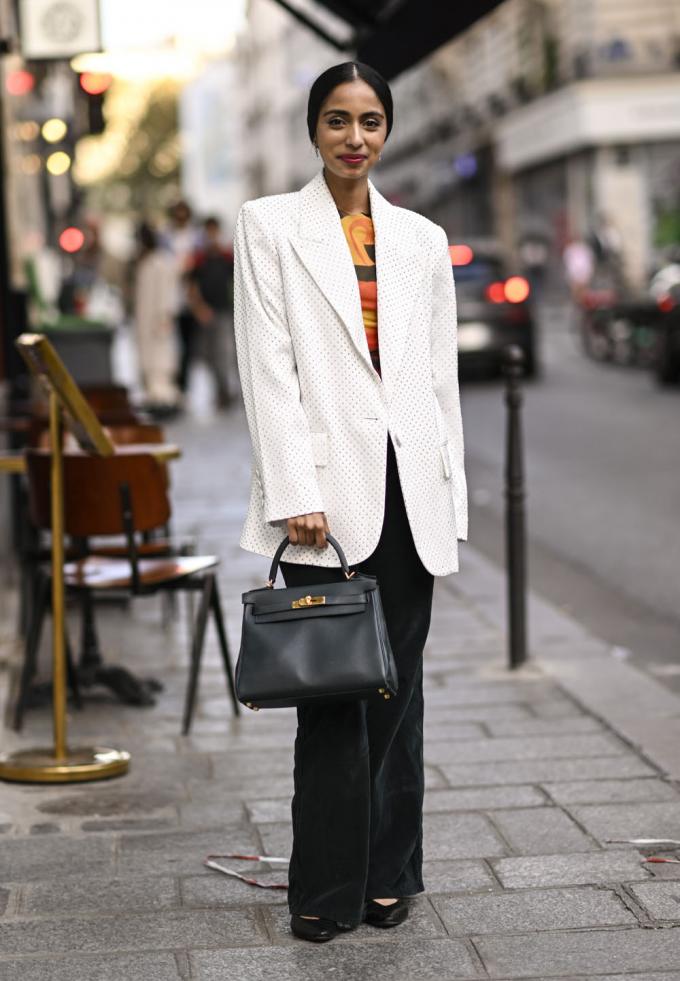 Oversized witte blazer 