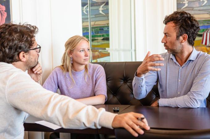 Het is de eerste keer dat Melissa Depraetere en Wouter De Vriendt een kop koffie drinken onder vier (of beter: zes) ogen.