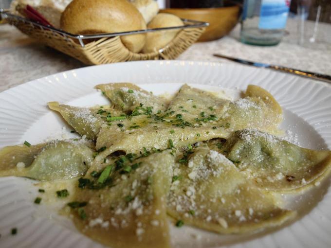 Des schlutzkrapfen, une spécialité locale incontournable.