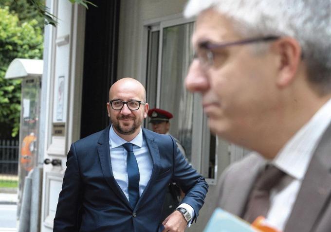 Charles Michel et Pieter Timmermans Sa plus grande réalisation en 25 ans? “Lorsque la FEB a lancé le chiffre 25% en 2014, au début du gouvernement Michel.”