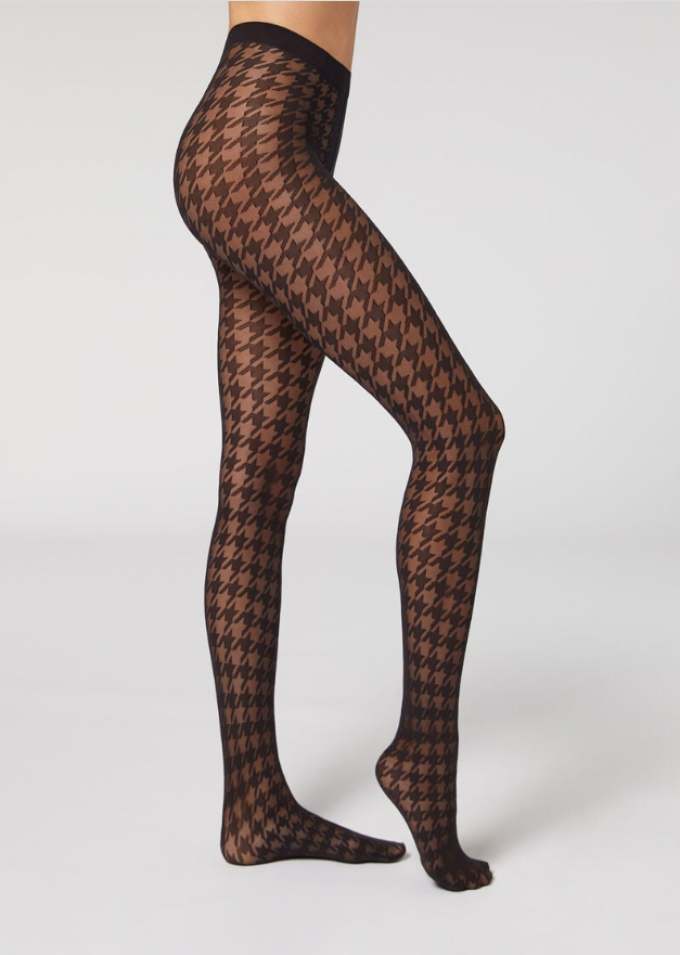 Pied-de-poule panty