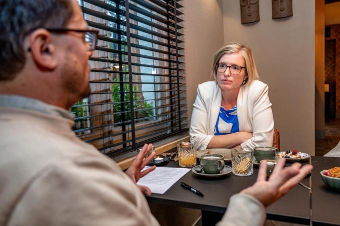 Romina Vanhooren in gesprek met onze journalist.