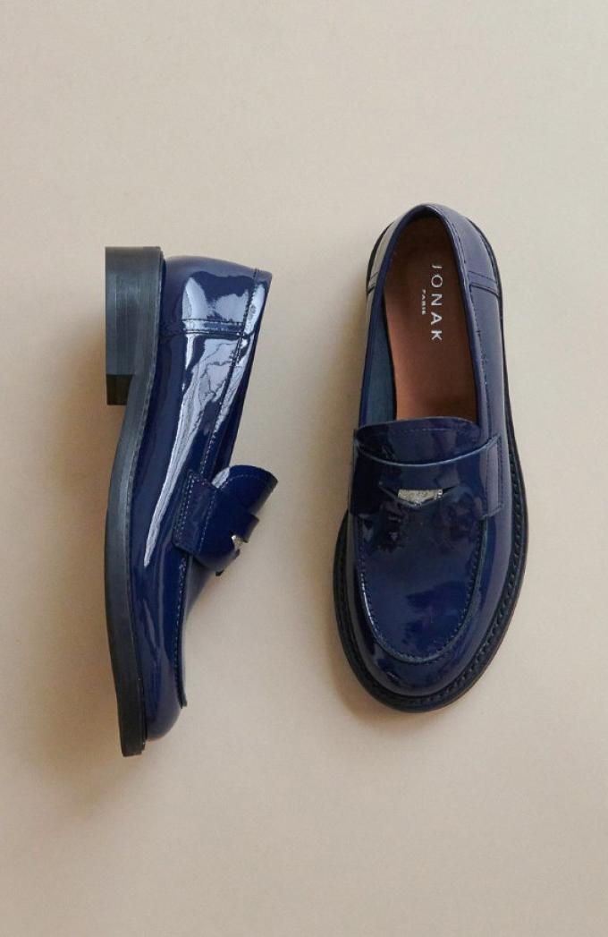 Donkerblauwe loafers