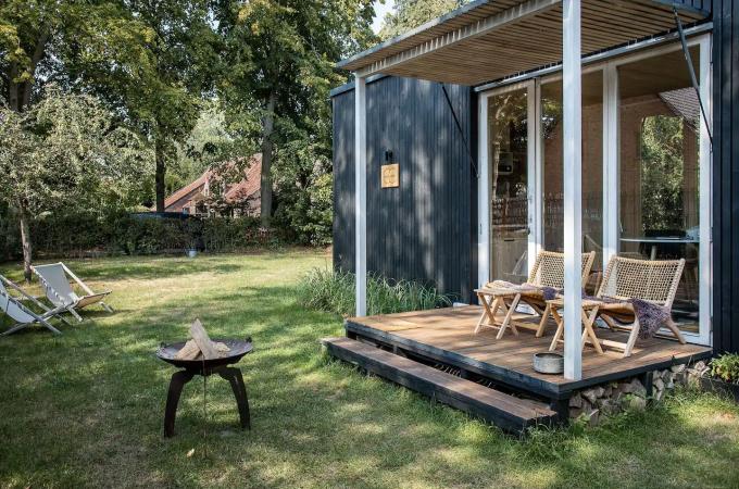 Cosy Cabin in een oase van rust in Sint-Martens-Latem