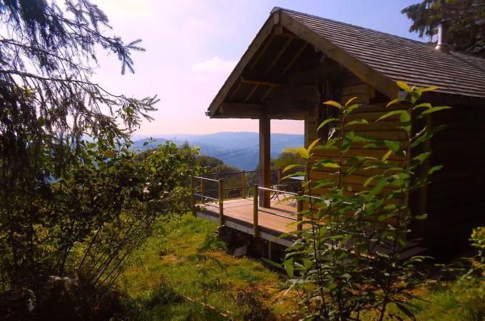 Eco-cabin aan de rand van het bos in Stoumont