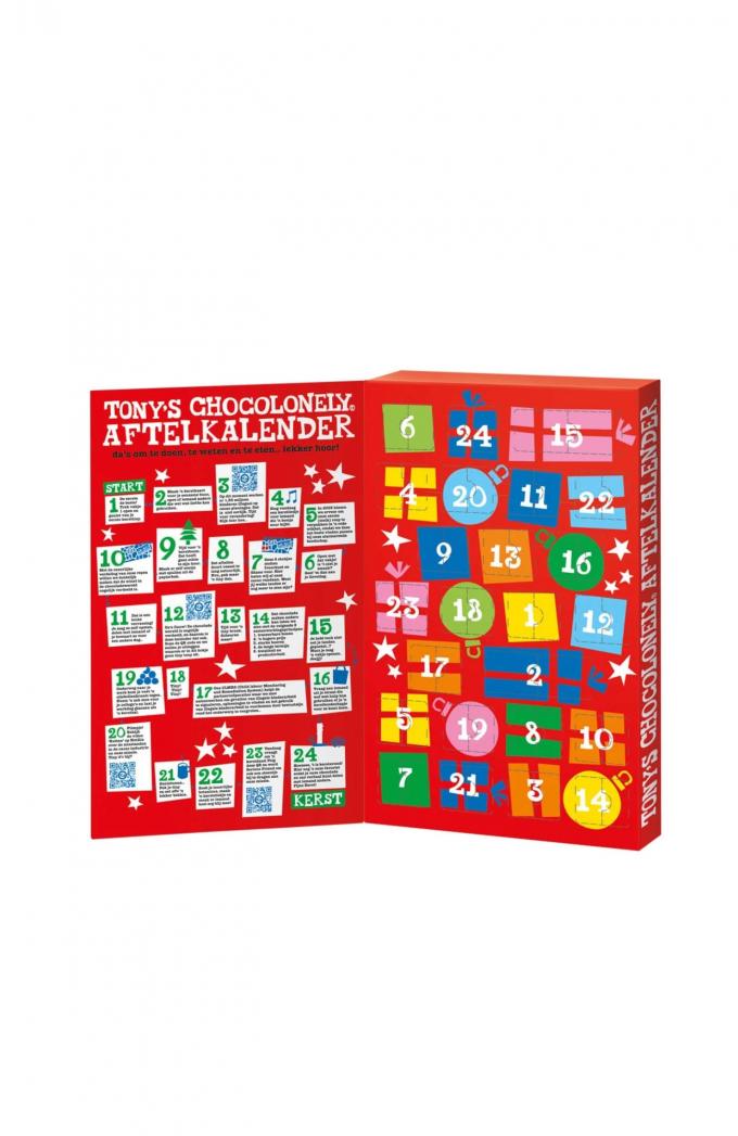 Adventskalender met chocolade