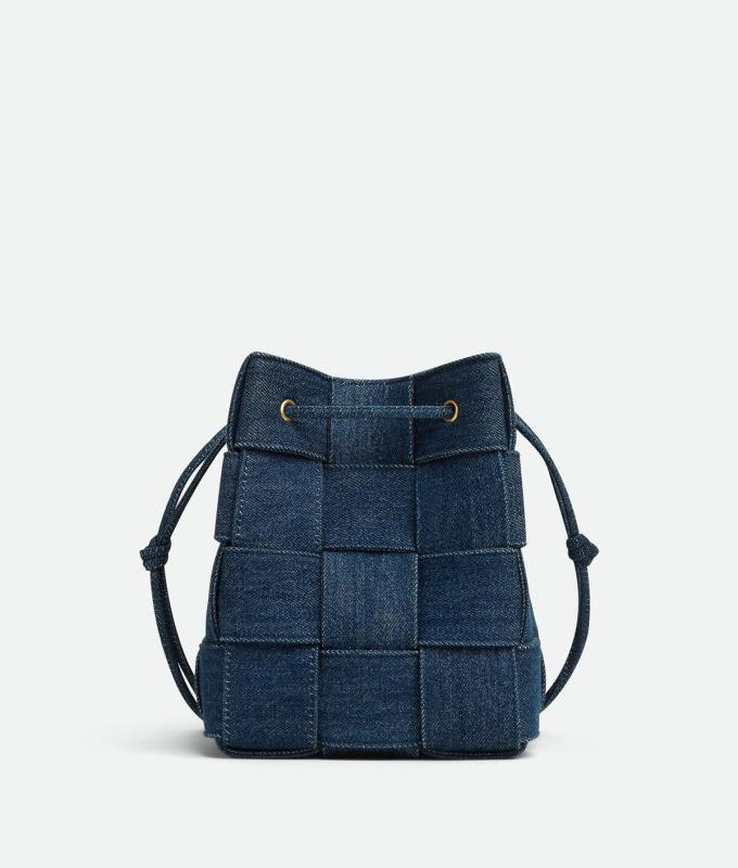 Gevlochten denim tas