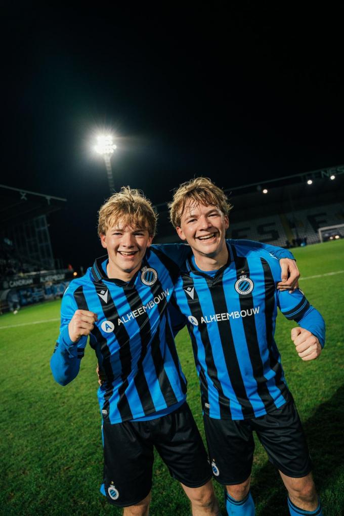 De broers hebben een uitstekende band op en naast het veld. (foto Club Brugge)