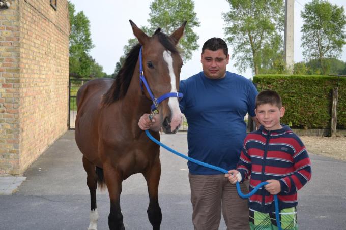 Mario Cagliostro was ook een echte paardenliefhebber die ook die microbe doorgaf aan zijn zoontje Xandro.