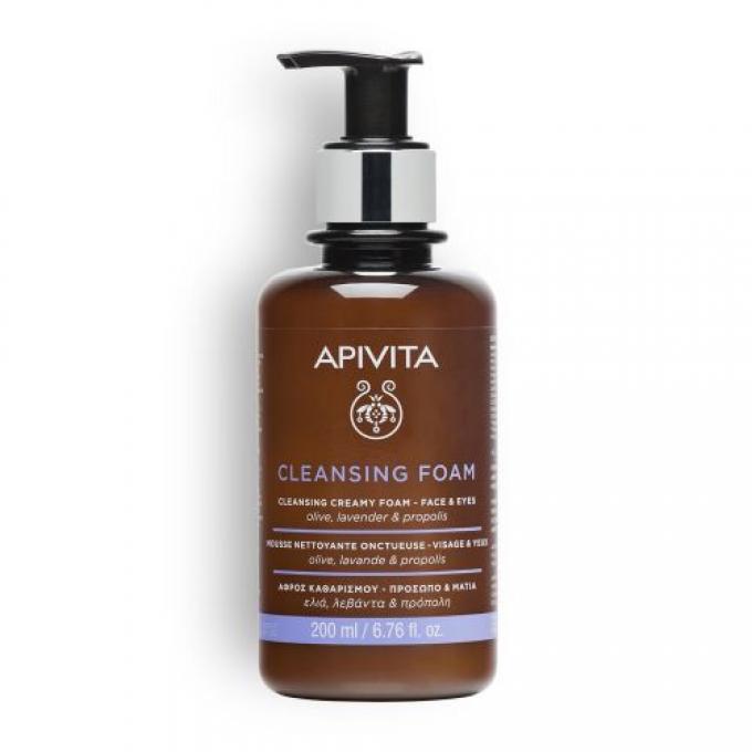 Apivita Cleansing Creamy Foam Face & Eyes 