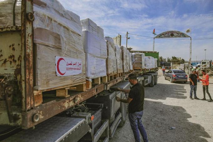 Le poste-frontière de Rafah, voie d’entrée incontournable pour l’aide humanitaire aux Gazaouis.