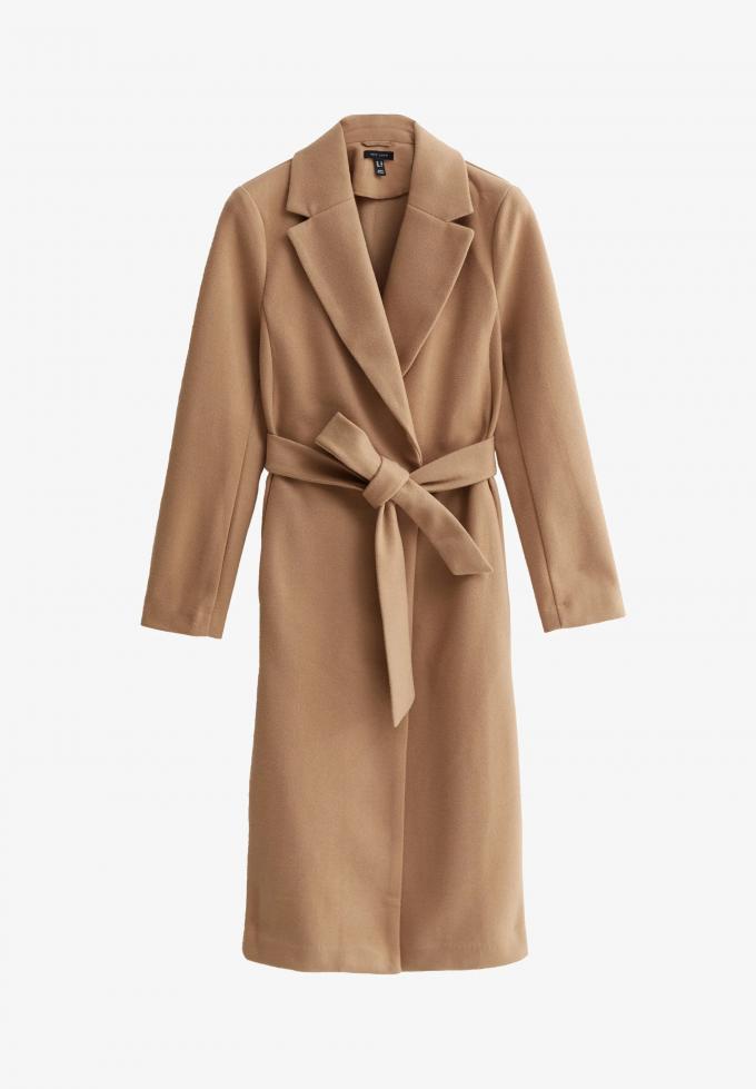 Long manteau beige