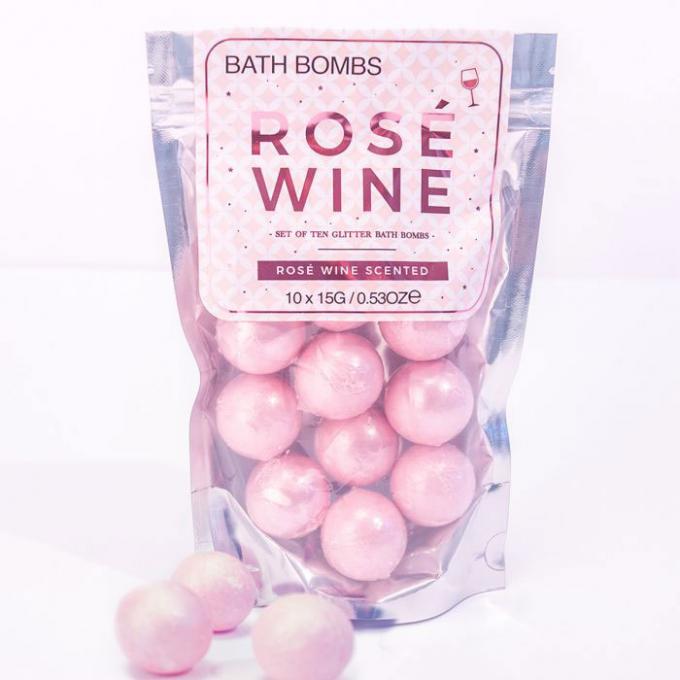 Bath bombs met roségeur