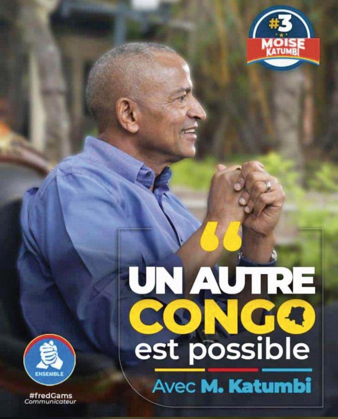 Affiche électorale de Moïse Katumbi, le Katangais qui défie le président sortant.