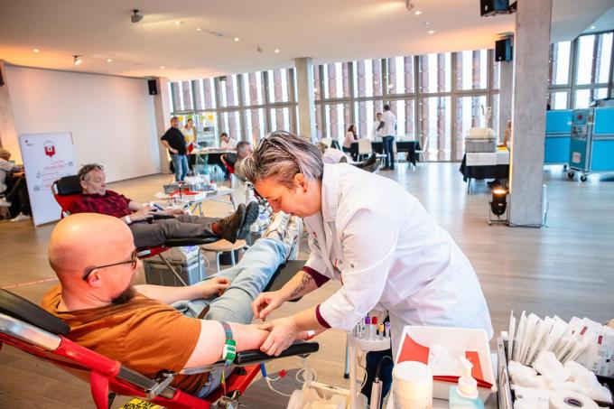 Tijdens De Warmste Week hebben zeventig personen bloed gedoneerd in het Concertgebouw.