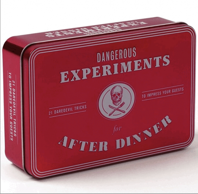 Spel 'dangerous experiments for after dinner' 